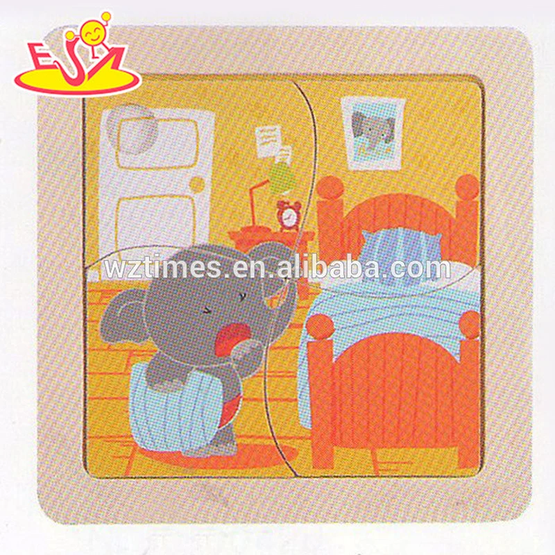 wholesale funny kids wooden puzzle jigsaw popular children wooden puzzle jigsaw W14C197