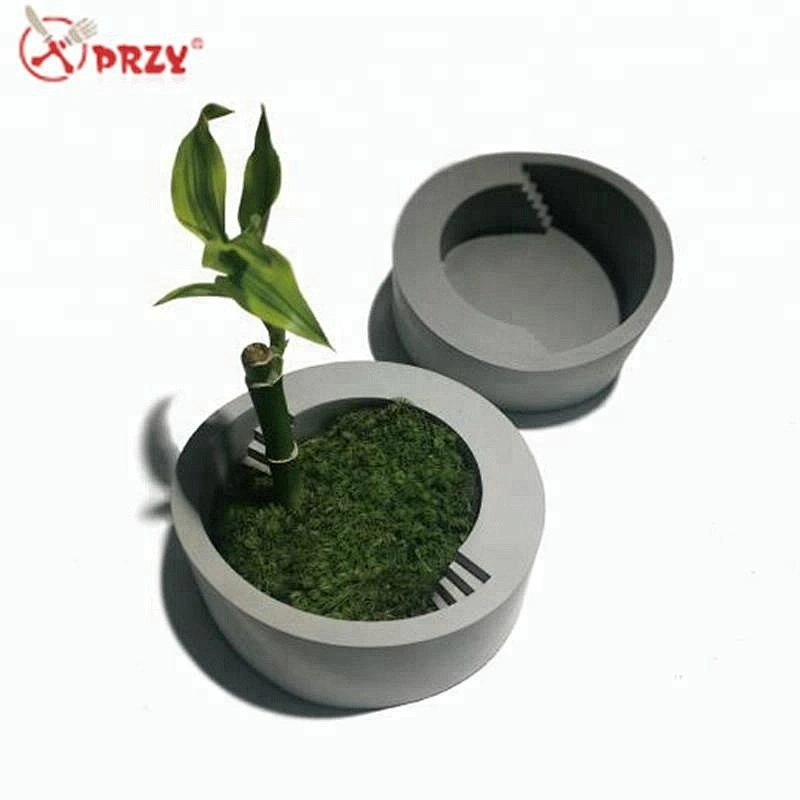 S8103 Stairs shaped Cement Succulents flower pot Molds silicone Home concrete decorations Silicone mold