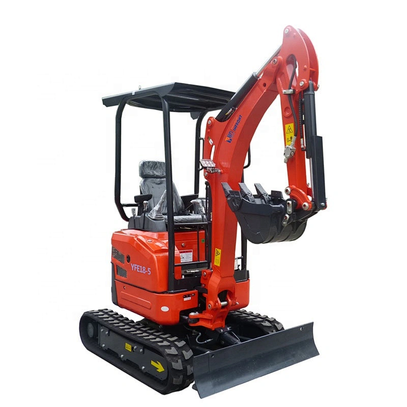 CE certificate High quality mini excavator China YFE18-5  hot sale in Europe and America