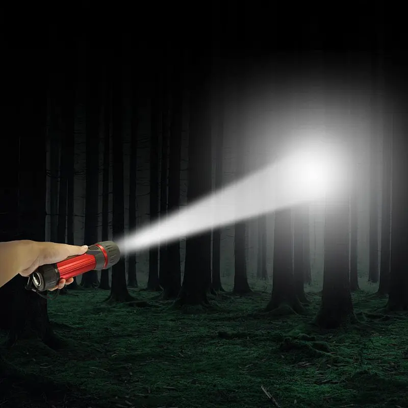 2D BATTERY ALUMINIUM 1W LED +3W COB MAGNETIC FLASHLIGHT 2018 HOT SALE 170 LUMENS