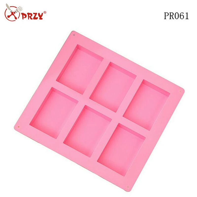 Handmade silicone rectangular soap mold