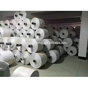 Wholesale cheap bopp laminated white pp woven fabric tubular roll