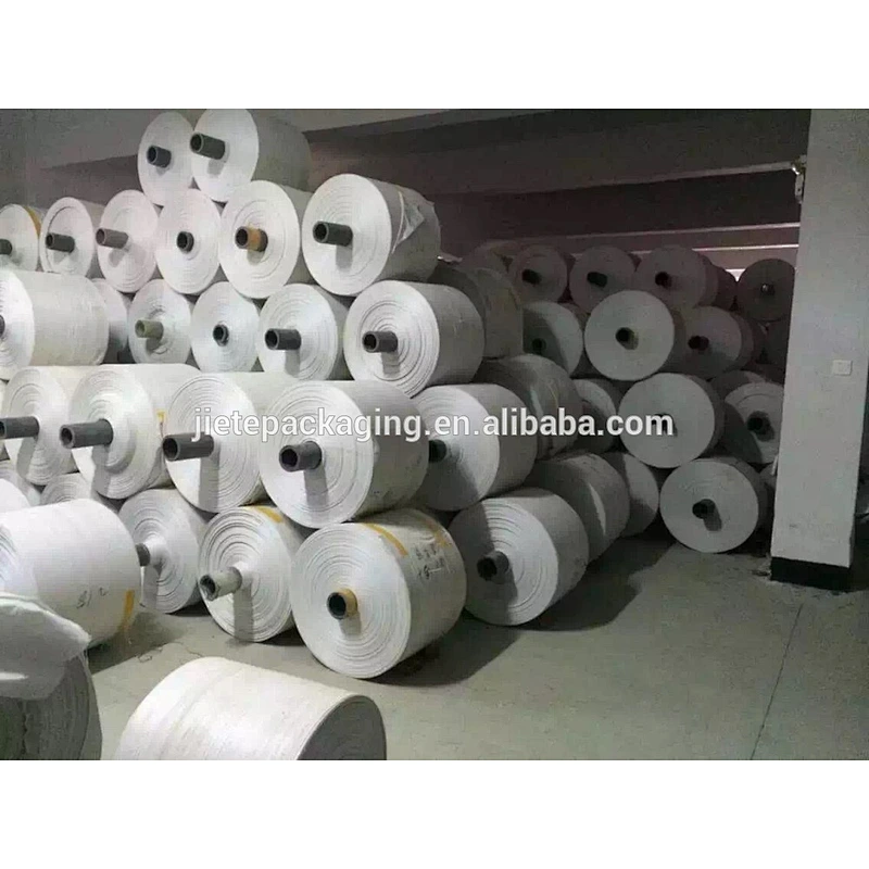 Wholesale cheap bopp laminated white pp woven fabric tubular roll