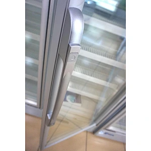 Commercial glass door lpg gas refrigerator for sale for chocolate, drink, fruit and vegetable