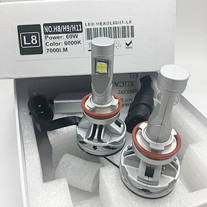 IP68 Waterproof Restoration Kits work light L8 14000lm XHP70 led headlights auto lighting h11