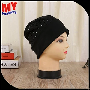 Wholesale 100% Acrylic knit long winter hat