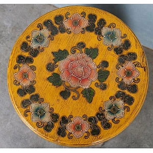 chinese antique handmade rustic wood stool painted furniture