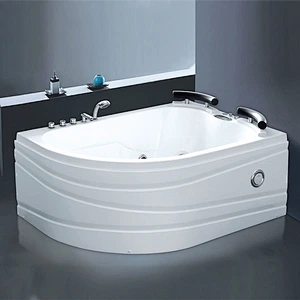 White Acrylic Freestanding Massage Tub Shower Massage Bath Tub
