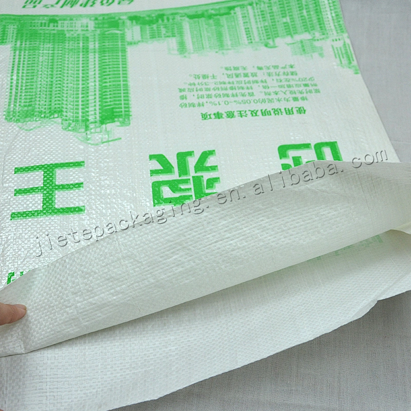 Customized 25kg plastic bopp laminated pp woven cement bag for packing wall putty powder,tile adhesive,lime paste, clay, lime
