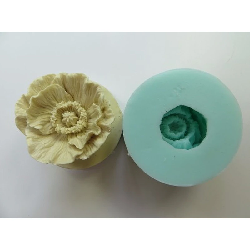 HC0020 3D molds Poppy silicone soap mold for flower bouquet handmade soap making molds