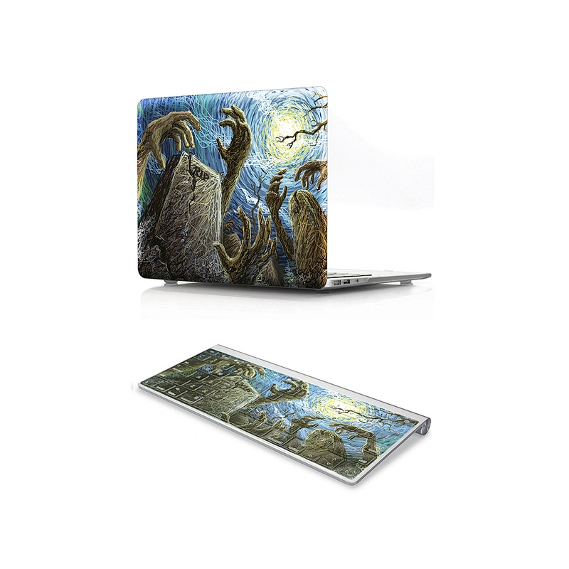 2 In 1 halloween ghost Laptop P C shell plastic for macbook air shell and Keyboard Skin for Macbook Air Pro Case 13