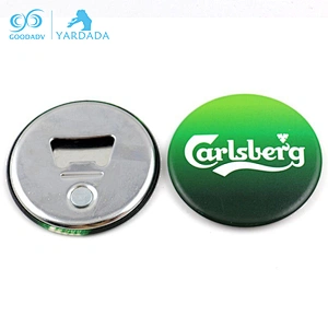 Beer bottle shaped fridge magnet bottle opener