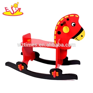 2018 wholesale baby wooden diy rocking horse fashion kids wooden diy rocking horse popular wooden diy rocking horse W16D086