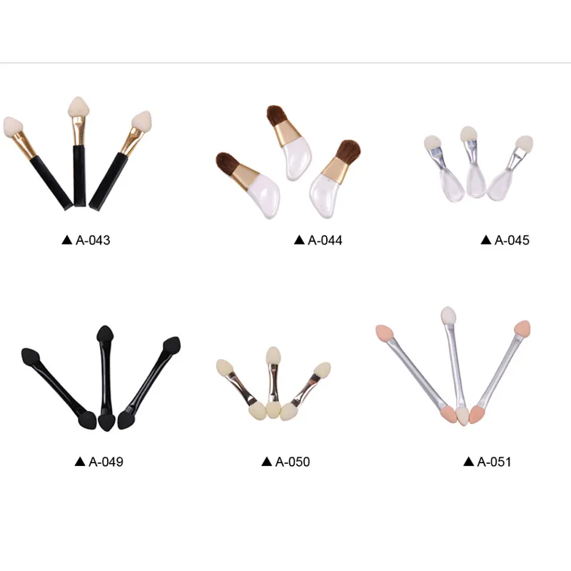 Wholesale beauty tools custom makeup brushes double head eyeshadow brush