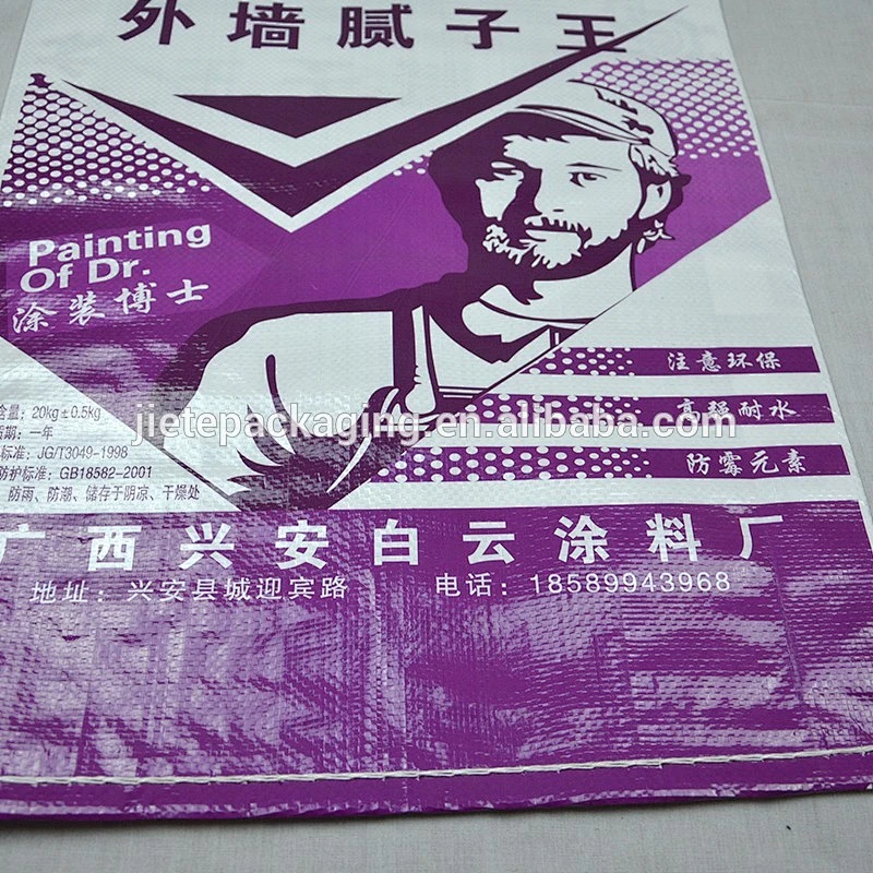 Putty powder, mortar, plater, cement pp woven packing bag