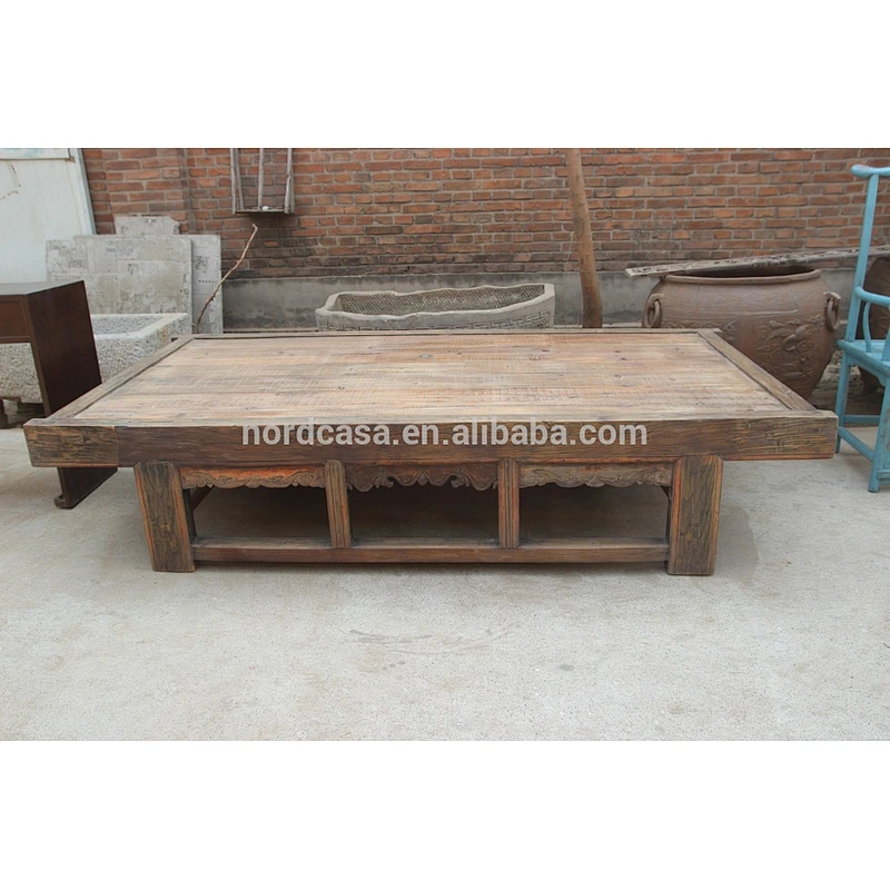 Most popular Antique Style Hand Carved Reclaimed Wood Bed