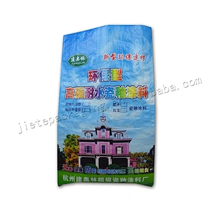 Sell well bopp laminated and printed plastic pp woven cement bag for outer wall putty powder,dry mortar