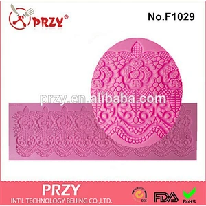 Fondant lace mold for cake decorating