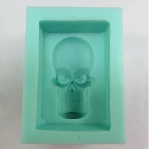QT0010 Halloween Monster head Silicone Soap Mold PRZY