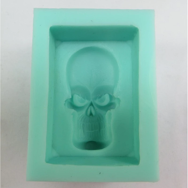 QT0010 Halloween Monster head Silicone Soap Mold PRZY