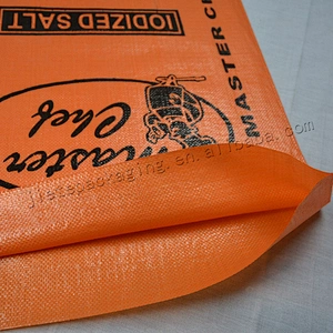 Design printing cheap pp woven iodized salt packing bag
