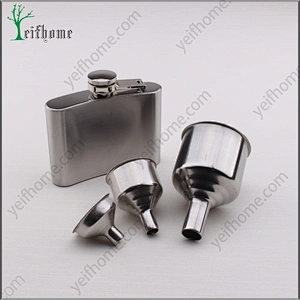 Novelty Portable Flagon Stainless Steel Hip Flask With Funnel Set