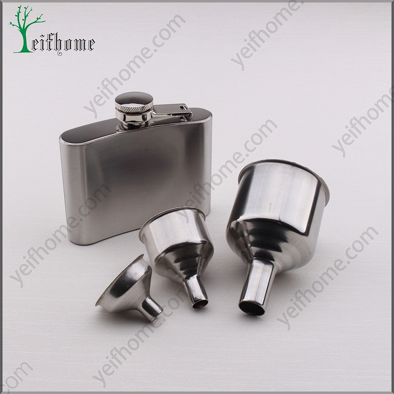Novelty Portable Flagon Stainless Steel Hip Flask With Funnel Set