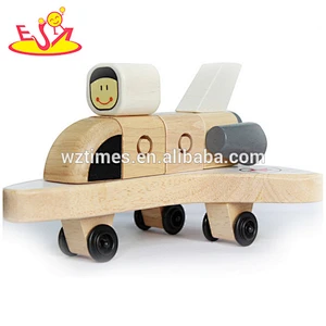 Wholesale children best choice interesting wooden plane toy for fun W04A351