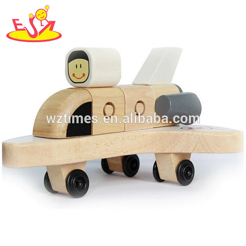 Wholesale children best choice interesting wooden plane toy for fun W04A351