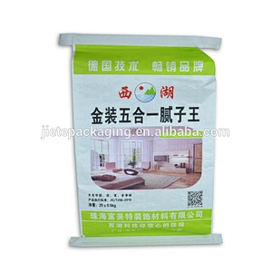 25kg customized white plastic bopp laminated pp woven gypsum powder bag for cement,mortar,tile adhesive and wall putty powder