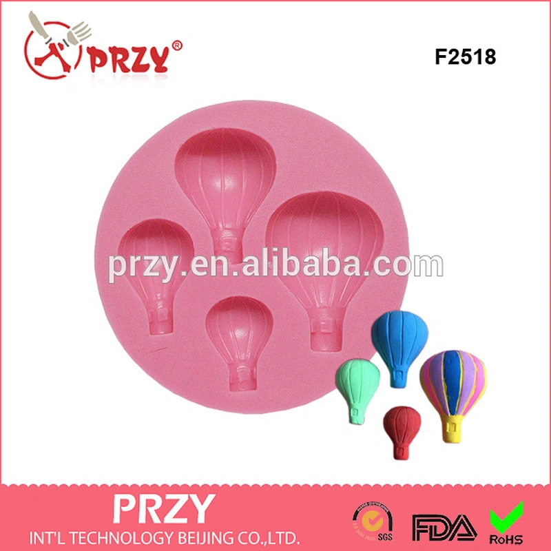 F2516 hot-air balloon Shape Silicone Fondant Cake Decoration