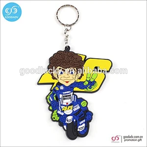Fashion shaped custom key holder plastic keychain