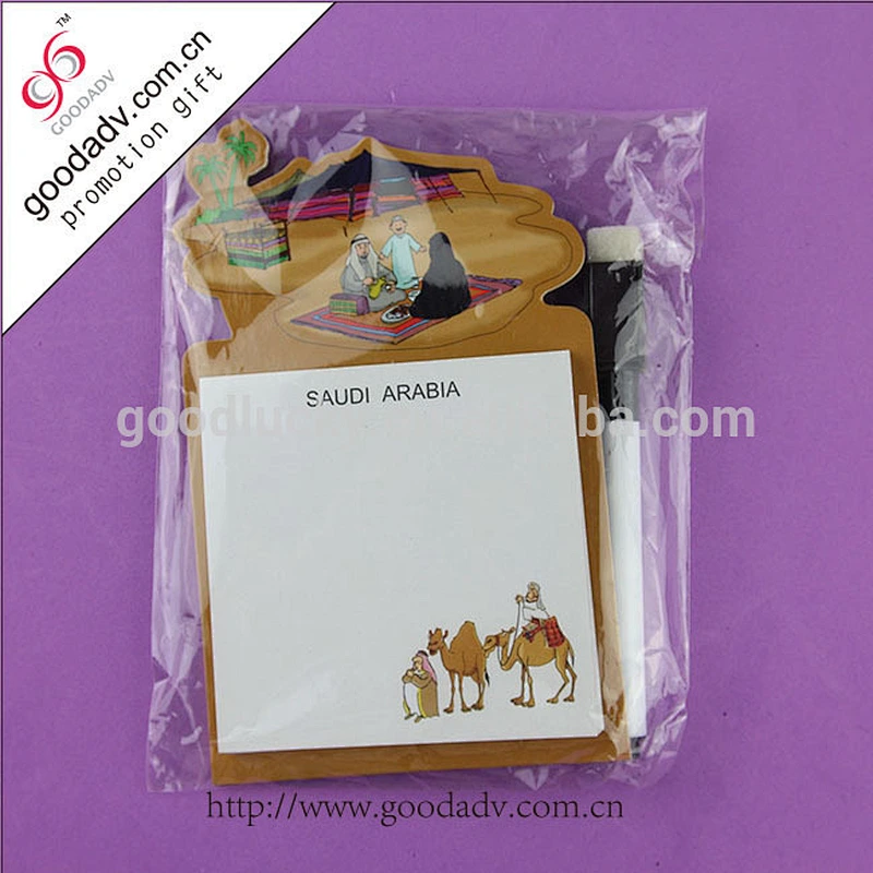 guangzhou custom magnetic memo pad promo practical item sticky note pads