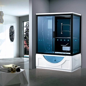 China supplier luxury home sauna corner steam room combination