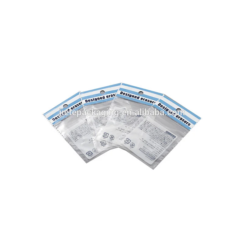 Supply professional custom clear pe plastic bag with adhesive tape