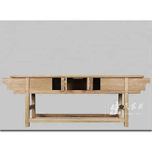 wholesale rustic reclaimed solid wood pine console table furniture