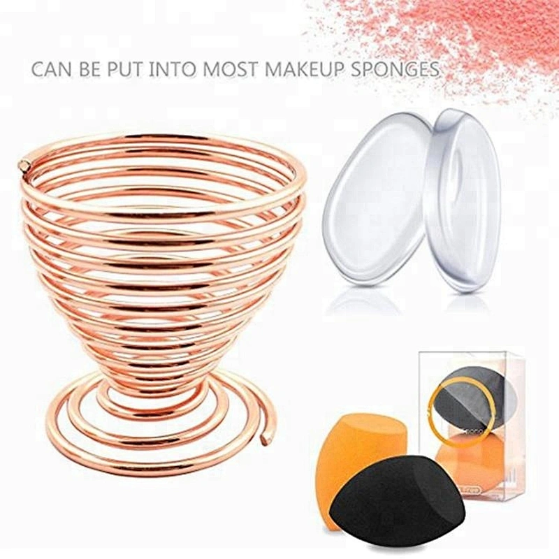 Wholesale foundation private label Sink beauty makeup cleaning facial body sponge holder metal