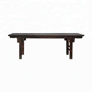 oriental chinese antique rustic distressed table living room furniture