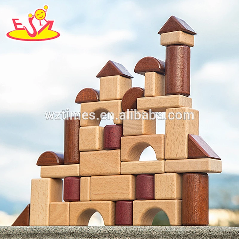 2018 Wholesale educational children's wooden building toys W13A132
