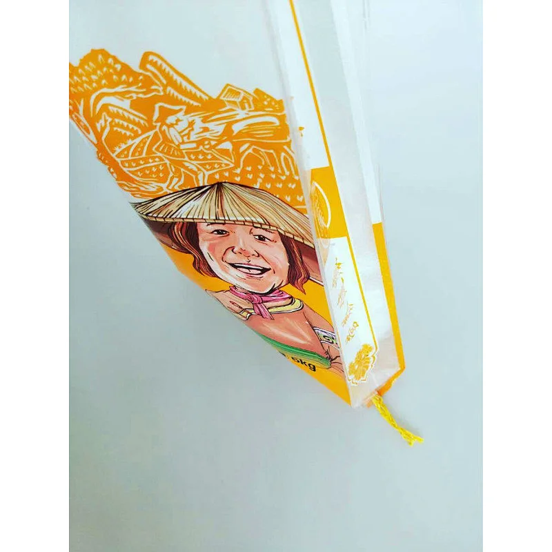 Guaranteed quality 100% virgin laminated transparent plastic pp woven tubular rice bag