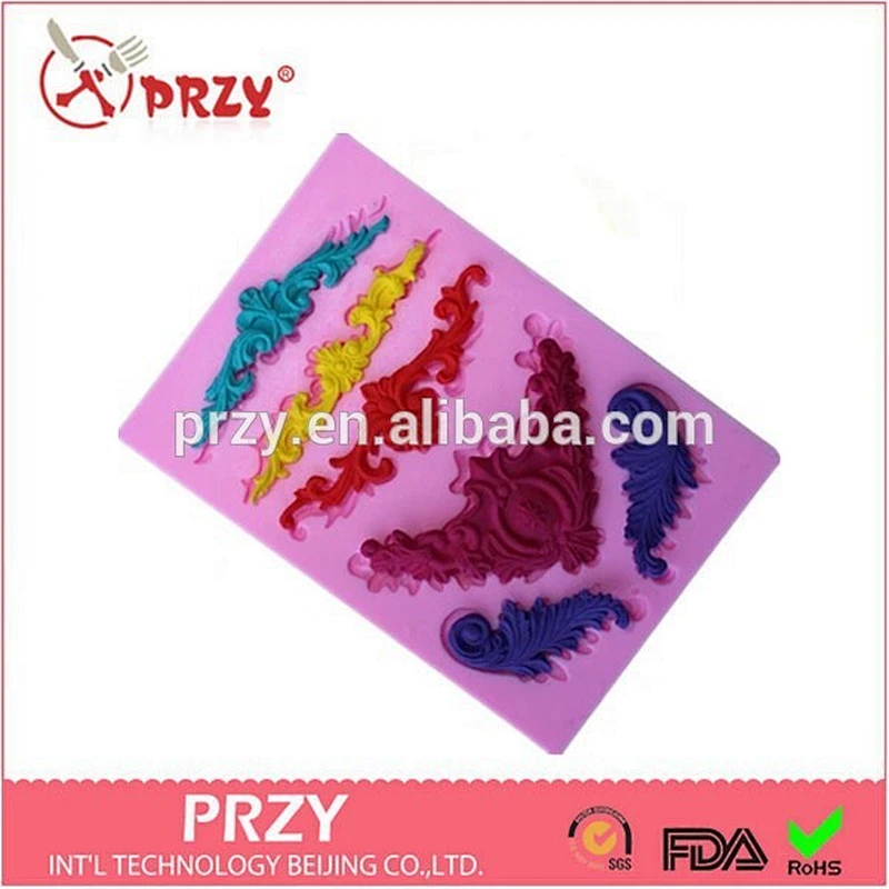 fondant embossing silicone lace molds