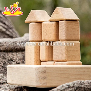 2018 Wholesale preschool kids construct wooden building toys for sale W13A133