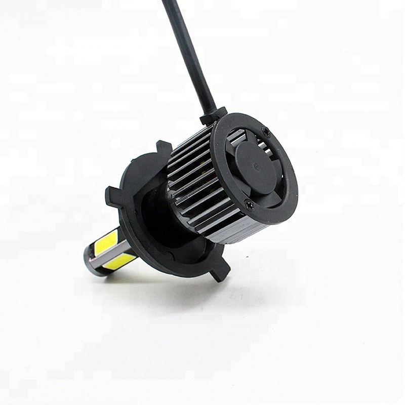 Lightech LED Headlight 4 Sides Mini 4800Lumen HB2 H4 H13 9004 9007 9008 Bulb