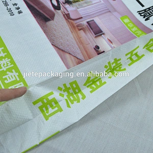 25kg customized white plastic bopp laminated pp woven gypsum powder bag for cement,mortar,tile adhesive and wall putty powder