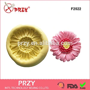 F2522 Hot sale Eco-friendly silicone sunflower cake/fondant/chocolate mold