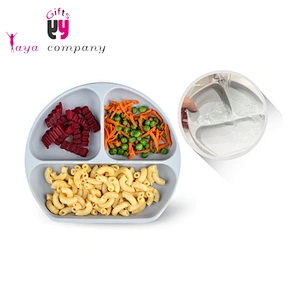 Custom Waterproof Feeding Bowl Baby Silicone Plate With Logo