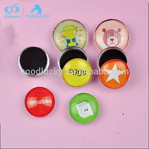 2018 New products made in China crystal dome fridge magnet glass marbles for magnets