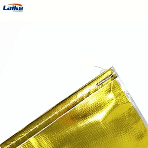 Eco friendly gold foil laminated tea packaging seed rice wheat flour  pp woven sack bag