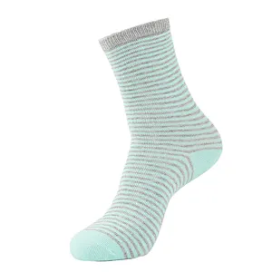 Cute cartoon fashion top sale online shopping jacquard pattern stripe children cotton girls socks