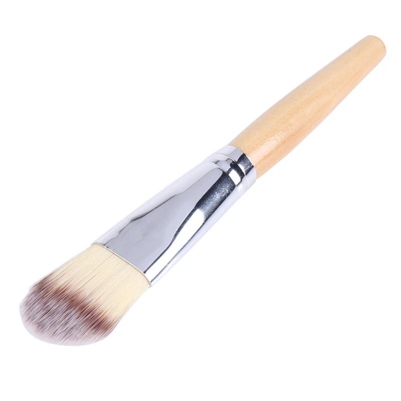 Custom mask brush wooden handle facial mask applicator brush